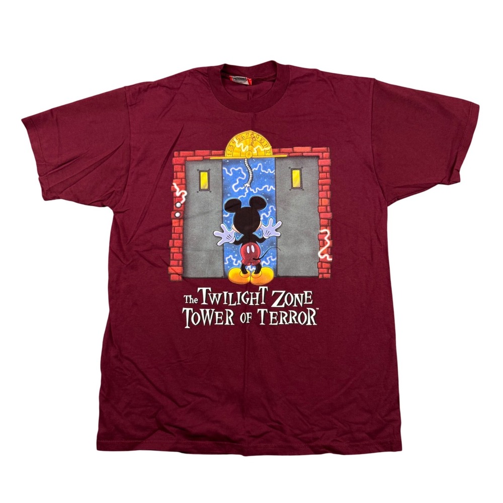 Vintage Disney Twilight Zone Tower of Terror Shirt Mens XL Mickey Made in USA